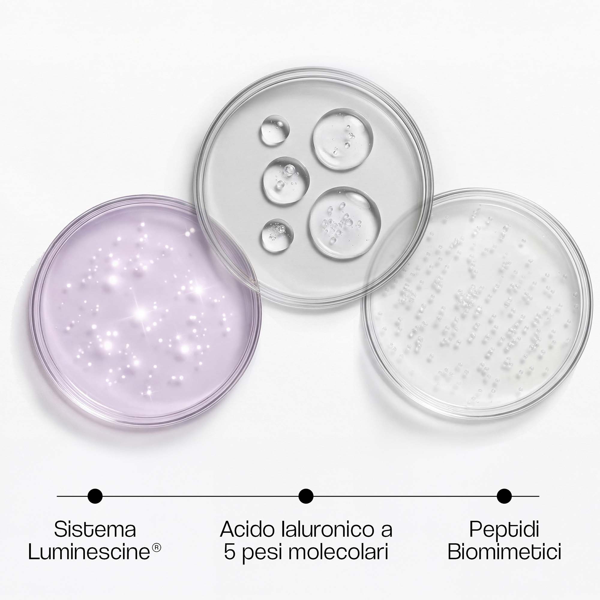 Visual ANTIOX ADVANCE con texture e ingredienti in vaschette